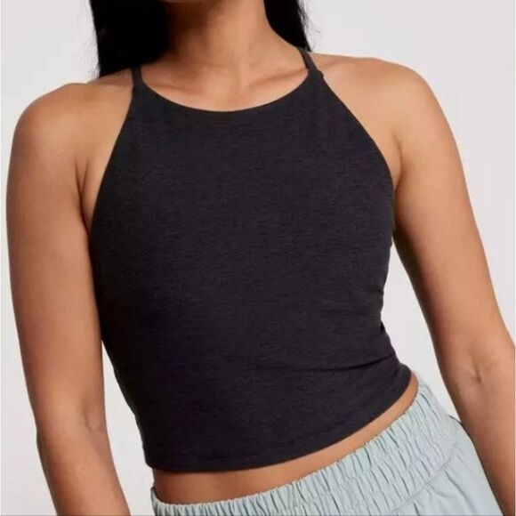 1214 NWT CALIA Women's LustraLux Cross Back Crop Top Sz SMALL - Picture 1 of 5